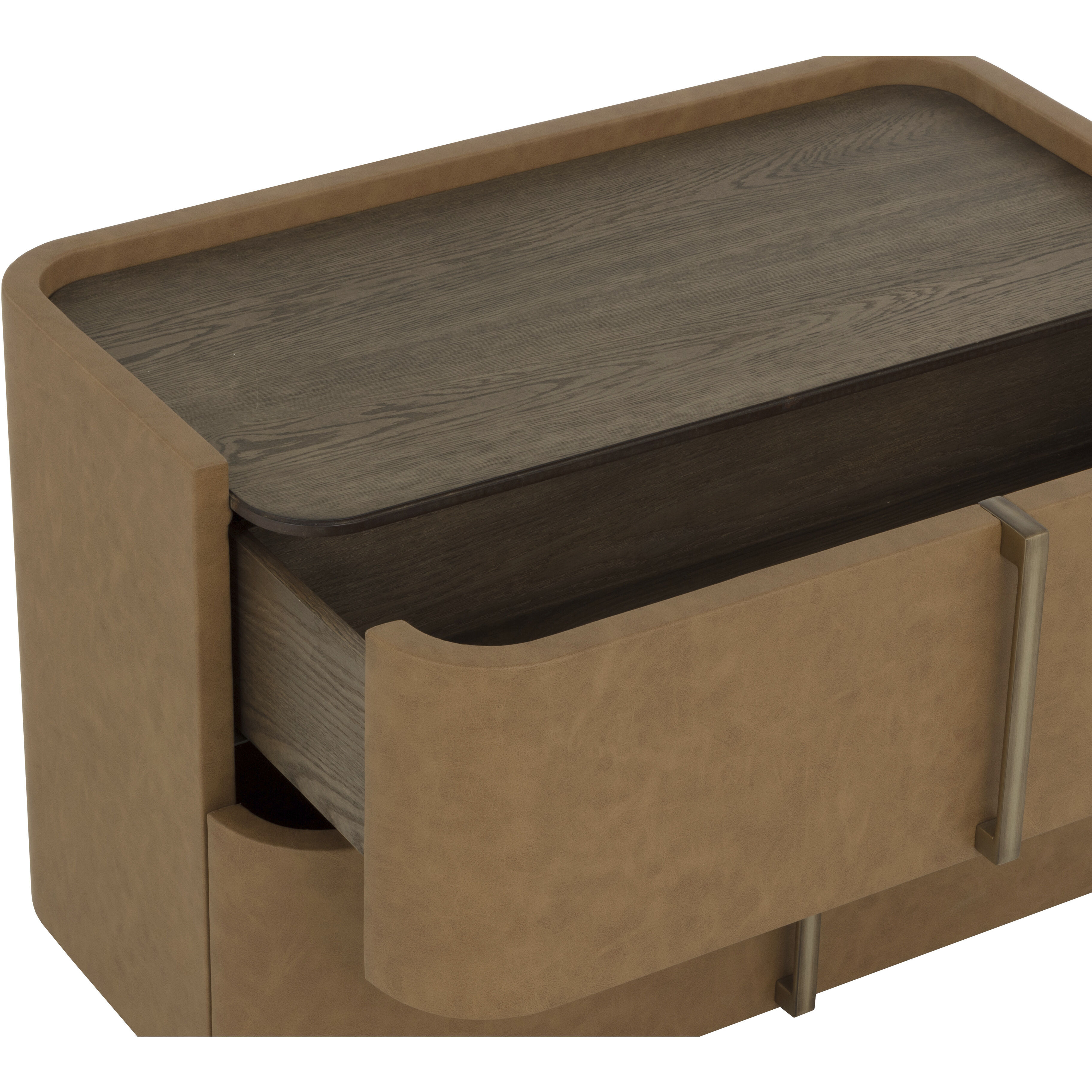 Jamille 34 X 18 inch Cognac Night Stand, Large